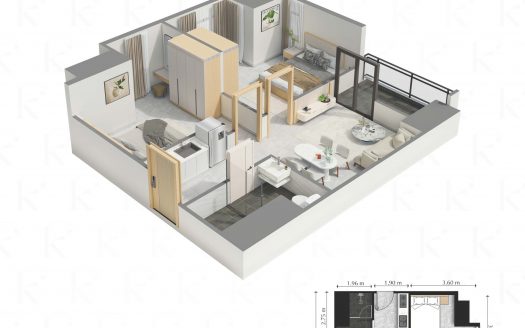 Type A 2-Bedroom Condo for Sale Kingston Royale Phnom Penh