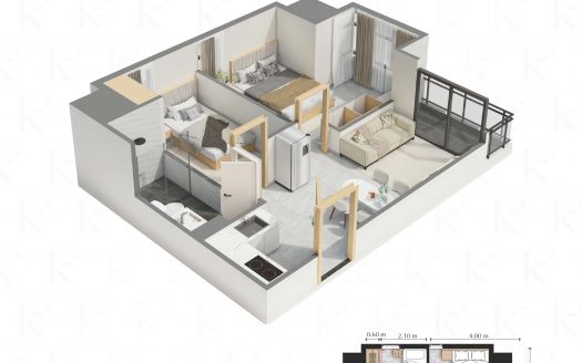 Type B 2-Bedroom Condo for Sale – North East Facing Kingston Royale Phnom Penh