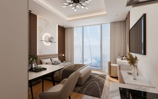 28th Floor Studio Condo for Sale – GATO Tower, BKK1, Phnom Penh (2)